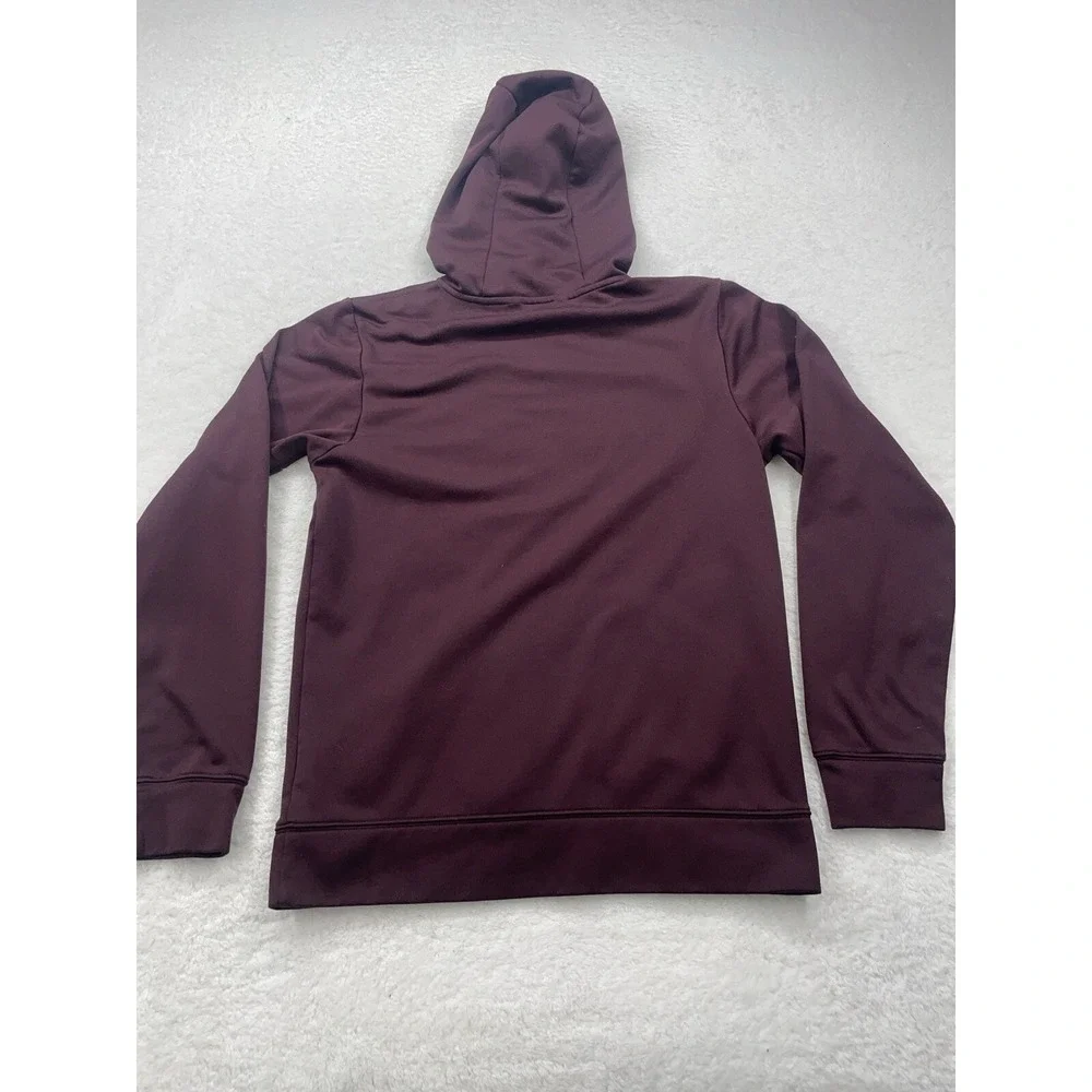 The‎ North Face Mens Burgundy Camo Logo Pullover Fleece Hoodie Maroon S/M